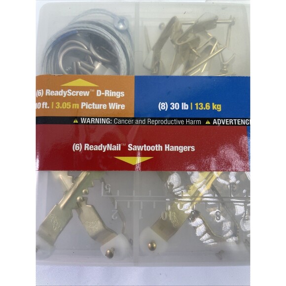 Hillman ReadyNail Picture Hanging Kit Medium with Portable Plastic Case - Picture 4 of 5